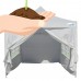 Quictent Silvox 8' x 8' EZ Pop Up Canopy Portable Waterproof Gazebo Pyramid Roof White   